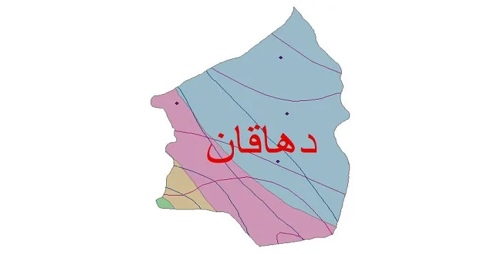 نقشه شیپ‌ فایل اقلیم‌شناسی شهرستان دهاقان + 7 لایه اقلیمی