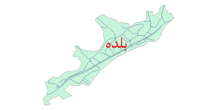 دانلود نقشه شیپ فایل شبکه معابر شهر بلده