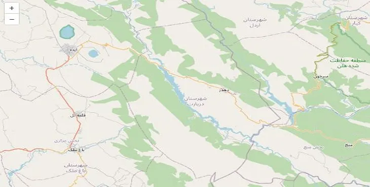 دانلود نقشه شهرستان دزپارت + pdf با کیفیت بالا