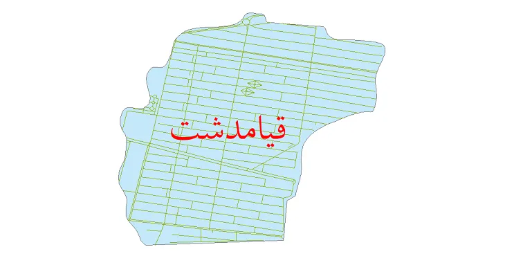 دانلود نقشه شیپ فایل شبکه معابر شهر قیامدشت