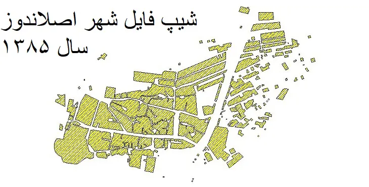 دانلود شیپ فایل بلوک آماری شهر اصلاندوز