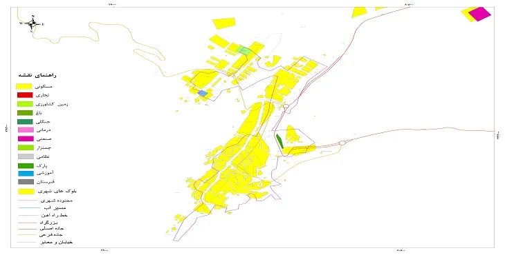 نقشه شیپ فایل (GIS) شهر خاروانا 1404 + عکس با کیفیت