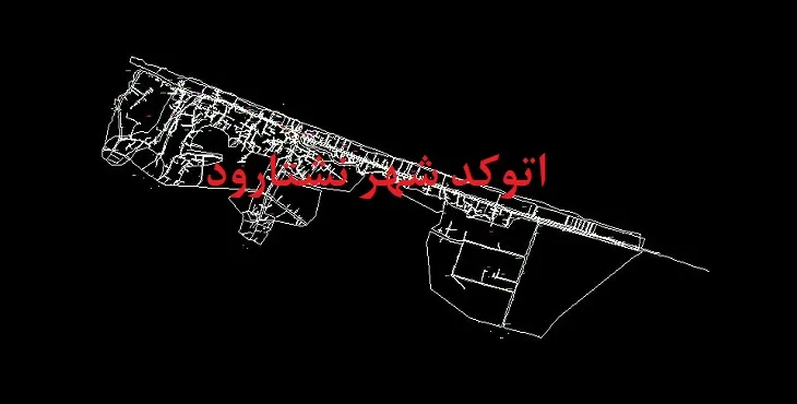 دانلود نقشه اتوکد شهر نشتارود
