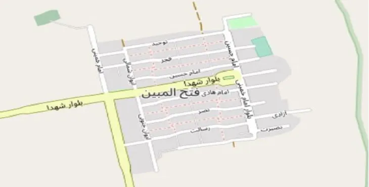 دانلود نقشه شهر فتح المبین + pdf با کیفیت بالا