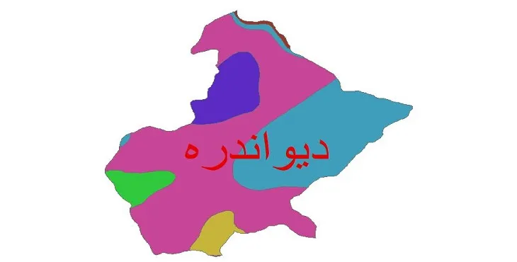نقشه شیپ‌ فایل اقلیم‌شناسی شهرستان دیواندره + 7 لایه اقلیمی