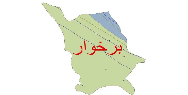نقشه شیپ‌ فایل اقلیم‌شناسی شهرستان برخوار + 7 لایه اقلیمی