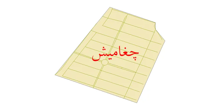 دانلود نقشه شیپ فایل شبکه معابر شهر چغامیش