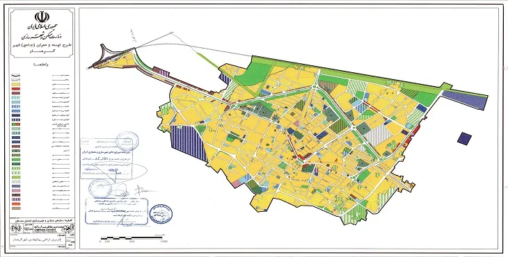 دانلود طرح جامع-تفصیلی شهر گرمسار سال 82+آلبوم نقشه ها