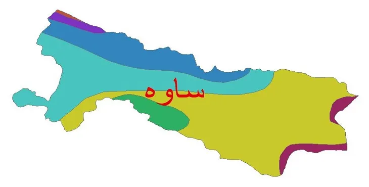 نقشه شیپ فایل اقلیمشناسی شهرستان ساوه + 7 لایه اقلیمی