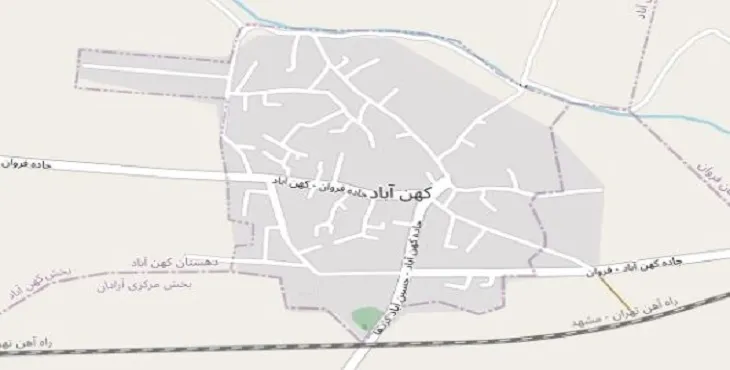 دانلود نقشه شهر کهن آباد + pdf با کیفیت بالا