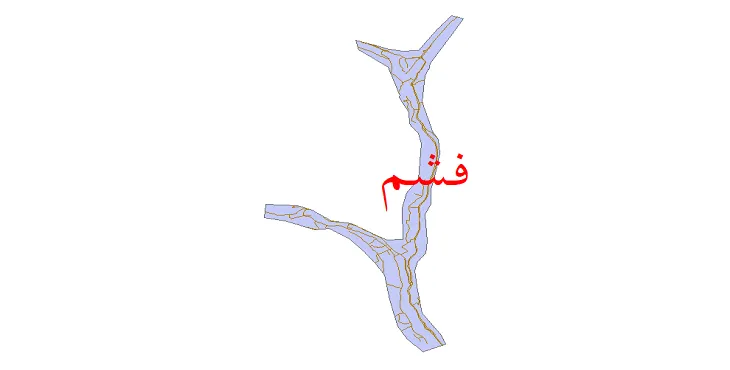 دانلود نقشه شیپ فایل شبکه معابر شهر فشم