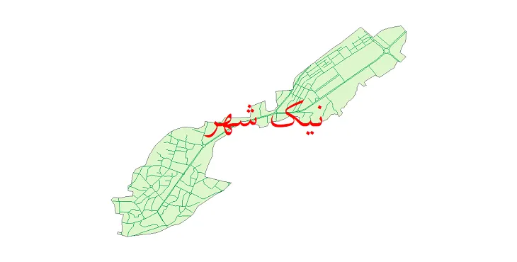 دانلود نقشه شیپ فایل شبکه معابر شهر نیک شهر