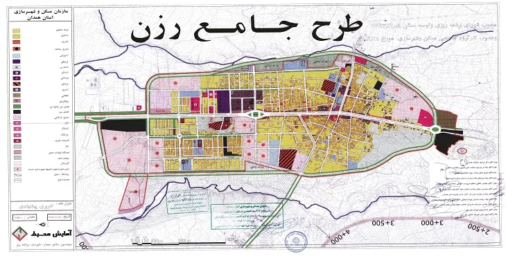 دانلود آلبوم نقشه های طرح جامع شهر رزن