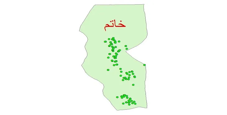 دانلود نقشه شیپ فایل کیفیت آب چاه های شهرستان خاتم
