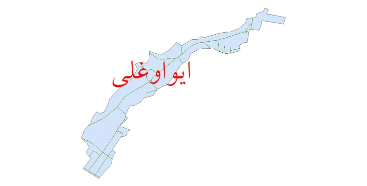 دانلود نقشه شیپ فایل شبکه معابر شهر ایواوغلی