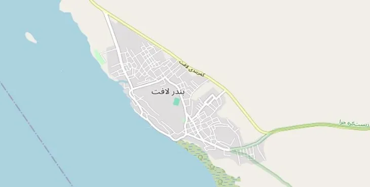 دانلود نقشه شهر بندر لافت + pdf با کیفیت بالا