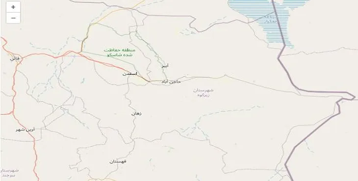 دانلود نقشه شهرستان زیرکوه + pdf با کیفیت بالا