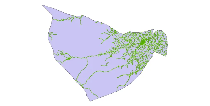 جدیدترین نقشه شیپ فایل راه های شهرستان فومن + PDF