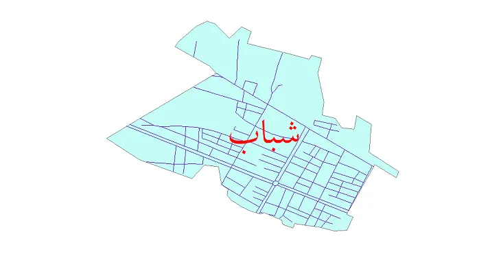 دانلود نقشه شیپ فایل شبکه معابر شهر شباب