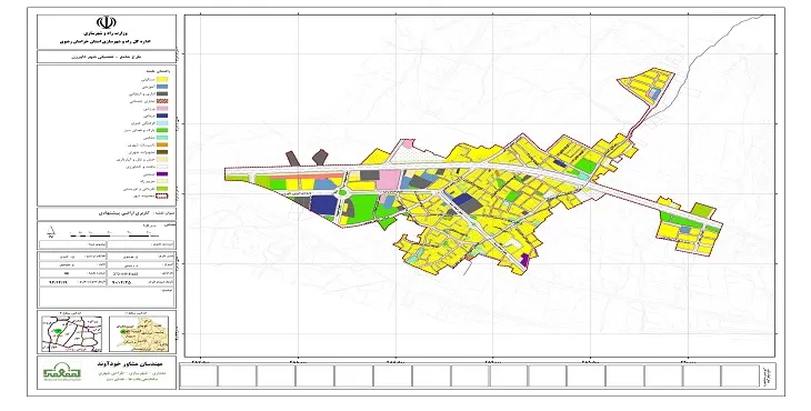 دانلود آلبوم نقشه های طرح جامع-تفصیلی شهر داورزن