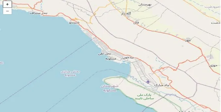 دانلود نقشه شهرستان عسلویه + pdf با کیفیت بالا