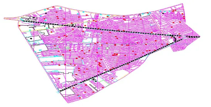 دانلود نقشه اتوکد منطقه 17 شهر تهران