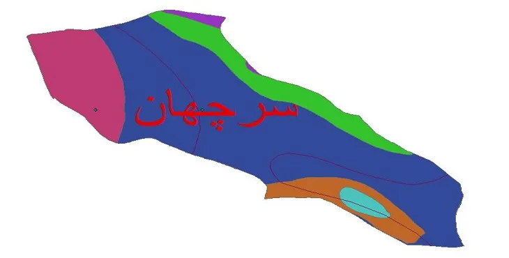 نقشه شیپ‌ فایل اقلیم‌شناسی شهرستان سرچهان + 7 لایه اقلیمی