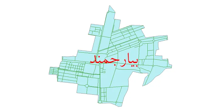 دانلود نقشه شیپ فایل شبکه معابر شهر بیارجمند