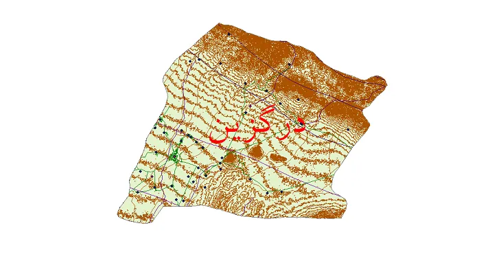 دانلود نقشه های شیپ فایل شهرستان درگزین + کاملترین لایه GIS