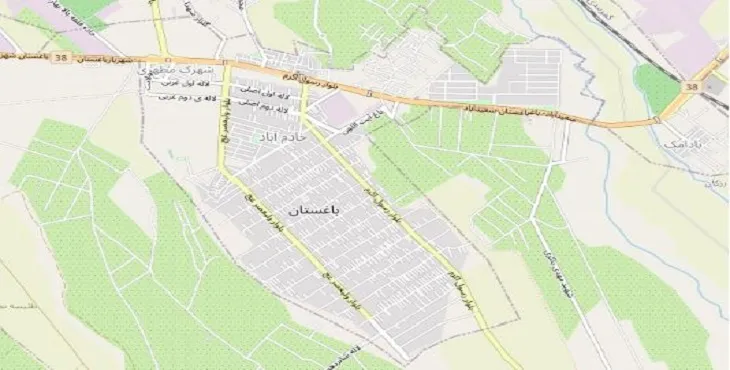 دانلود نقشه شهر باغستان + pdf با کیفیت بالا