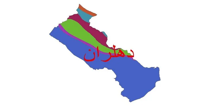 نقشه شیپ‌ فایل اقلیم‌شناسی شهرستان دهلران + 7 لایه اقلیمی