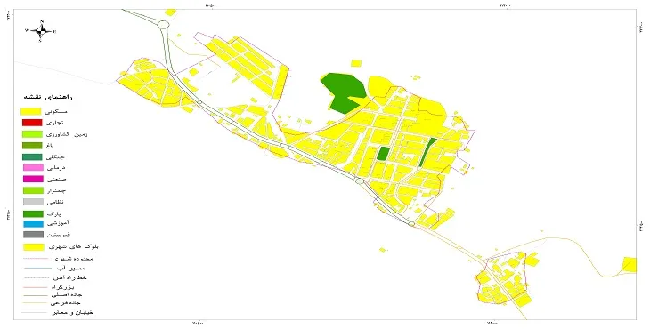 نقشه شیپ فایل (GIS) شهر لومار 1404 + عکس با کیفیت