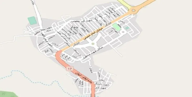 دانلود نقشه شهر چوار + pdf با کیفیت بالا