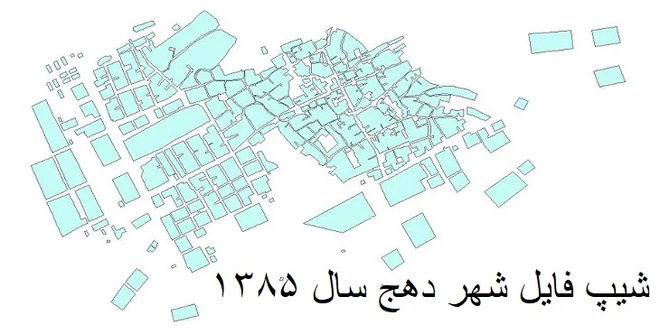 دانلود شیپ فایل بلوک آماری شهر دهج