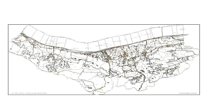 پک داده مکانی استان مازندران + KML. DWG. PDF. GeoJSON ...