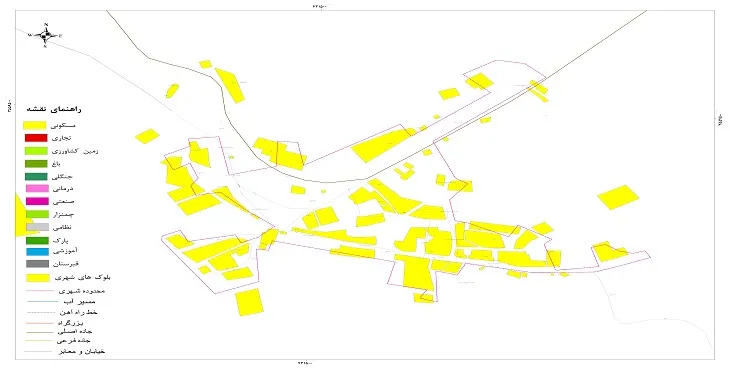 جدیدترین نقشه شهر صمصامی | قابل چاپ + کیفیت بالا