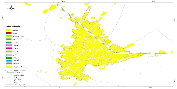 نقشه شیپ فایل (GIS) شهر کلوانق 1404 + عکس با کیفیت