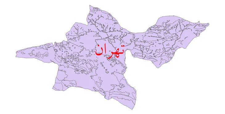 دانلود نقشه شیپ فایل (GIS) کاربری اراضی استان تهران