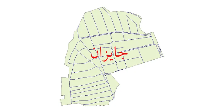 دانلود نقشه شیپ فایل شبکه معابر شهر جایزان