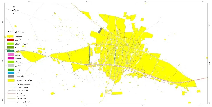 جدیدترین نقشه شهر کشکسرای | قابل چاپ + کیفیت بالا