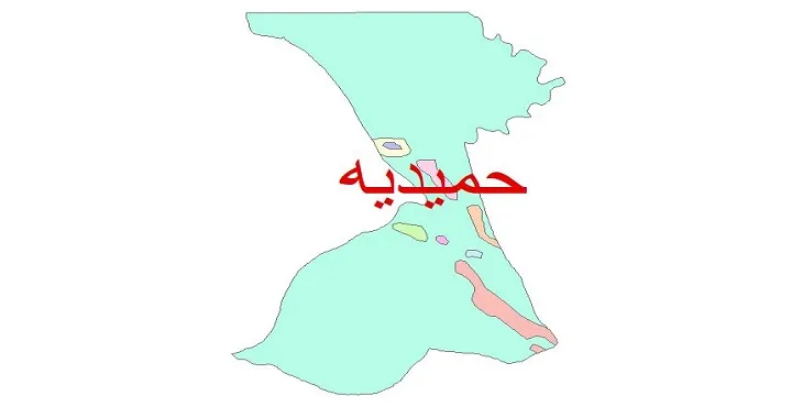 نقشه شیپ فایل (GIS) زمین‌ شناسی شهرستان حمیدیه