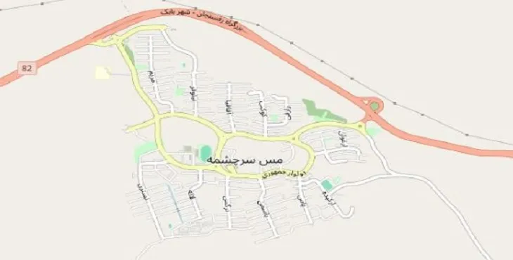 دانلود نقشه شهر مس سرچشمه + pdf با کیفیت بالا