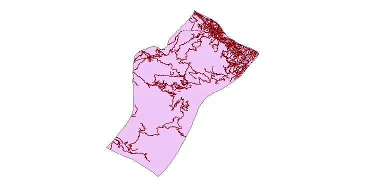 جدیدترین نقشه شیپ فایل راه های شهرستان رامسر + PDF