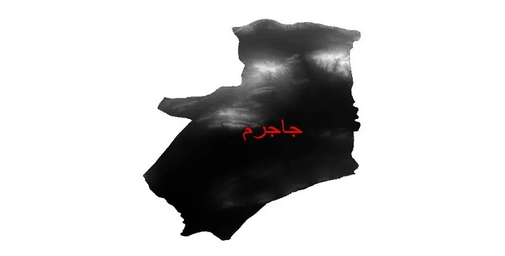 دانلود نقشه دم (DEM) شهرستان جاجرم | دقت 30 متر