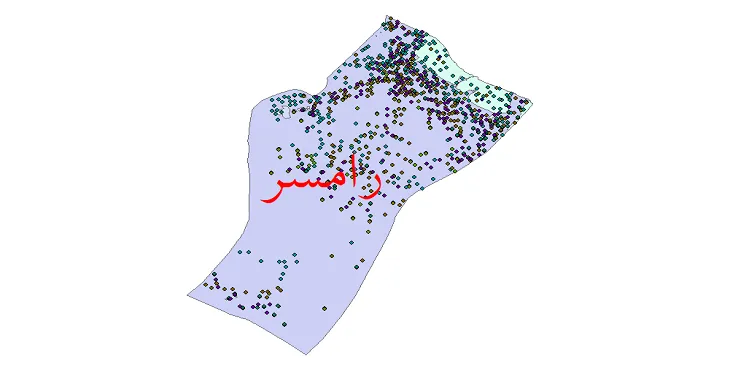 دانلود نقشه شیپ فایل جمعیت نقاط شهری و روستایی شهرستان رامسر از سال 1335 تا 1395