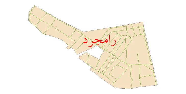 دانلود نقشه شیپ فایل شبکه معابر شهر رامجرد
