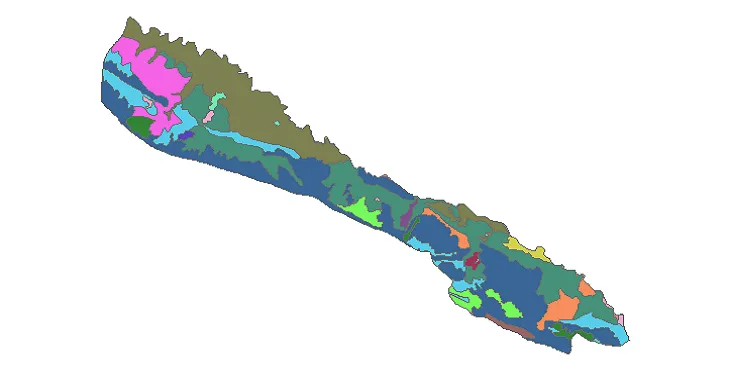بروزترین نقشه شیپ فایل کاربری اراضی شهرستان دره شهر + PDF