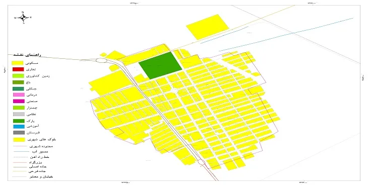 جدیدترین نقشه شهر سلامی | قابل چاپ + کیفیت بالا