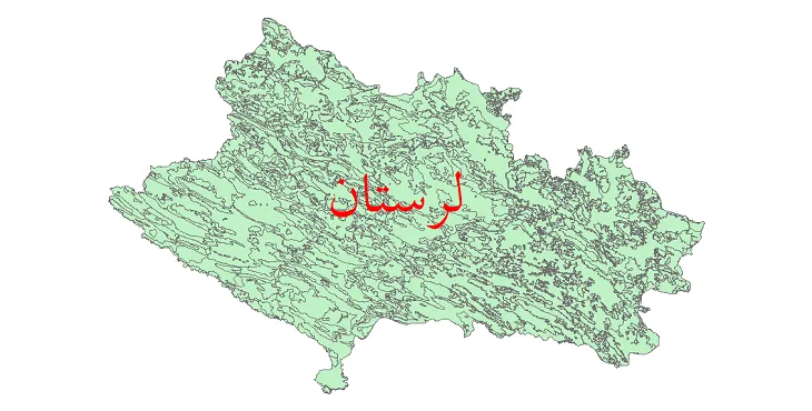 دانلود نقشه شیپ فایل (GIS) کاربری اراضی استان لرستان