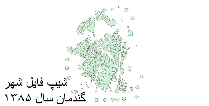 دانلود شیپ فایل بلوک آماری شهر گندمان